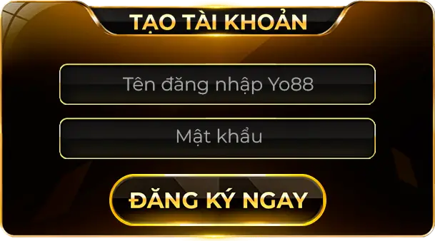 Form đăng nhập Yo88